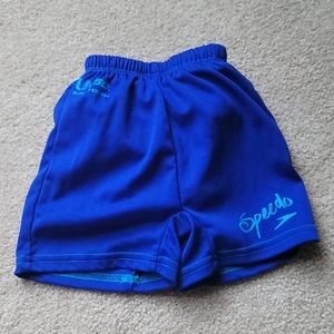 Baby boy Speedo swim trunks, royal blue, size medium 6-12 months
